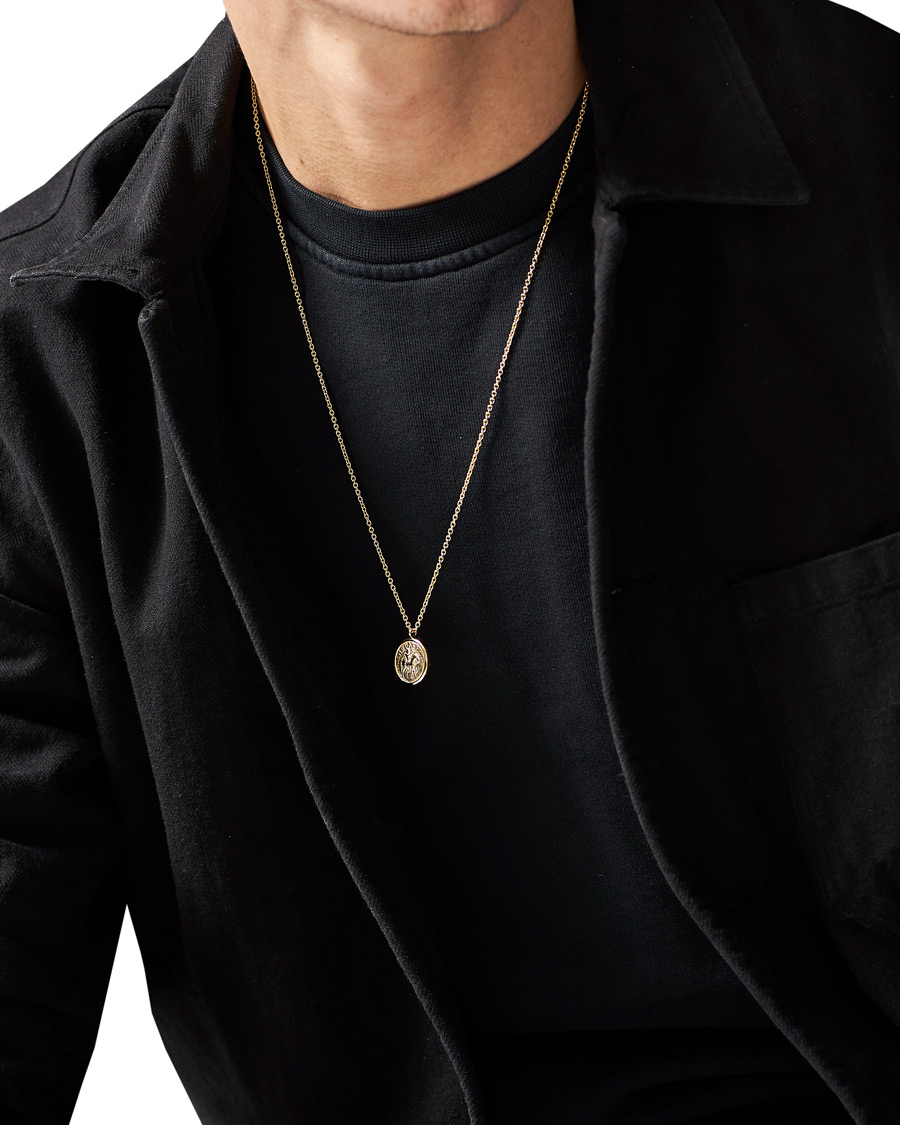 Herren | Tom Wood Coin Pendand Necklace Gold | Tom Wood | Coin Pendand Necklace Gold