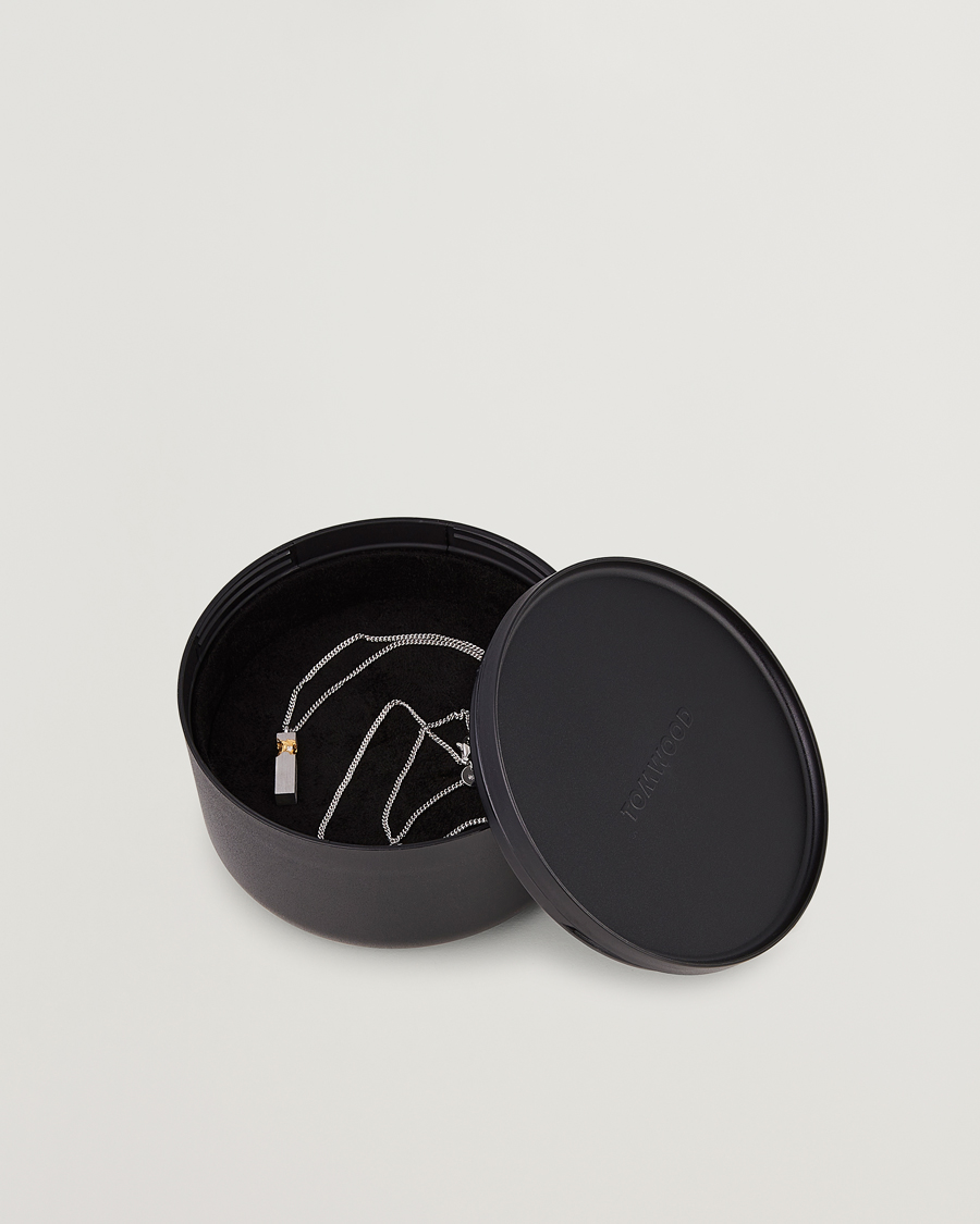 Herren | Tom Wood Mined Cube Pendant Necklace Silver | Tom Wood | Mined Cube Pendant Necklace Silver