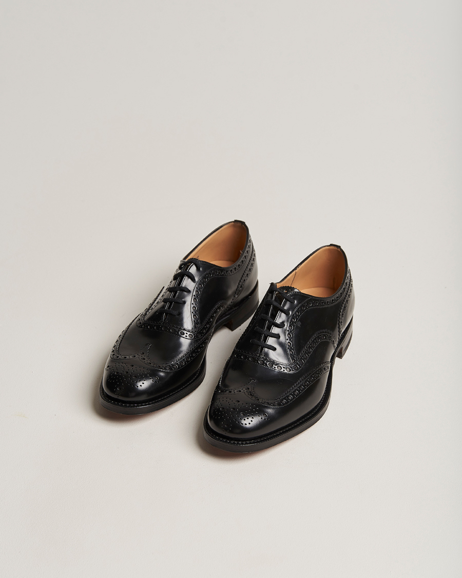 Herren | Church's Burwood Polished Binder Brogue Black | Church's | Burwood Polished Binder Brogue Black