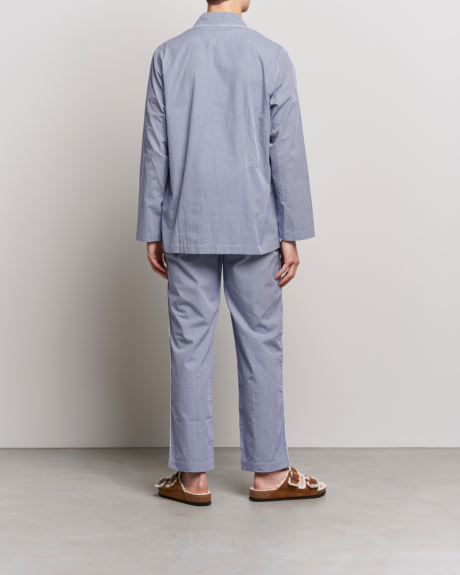 Herren | Schlafanzüge & Bademäntel | Nufferton | Alf Checked Pyjama Set Blue/White