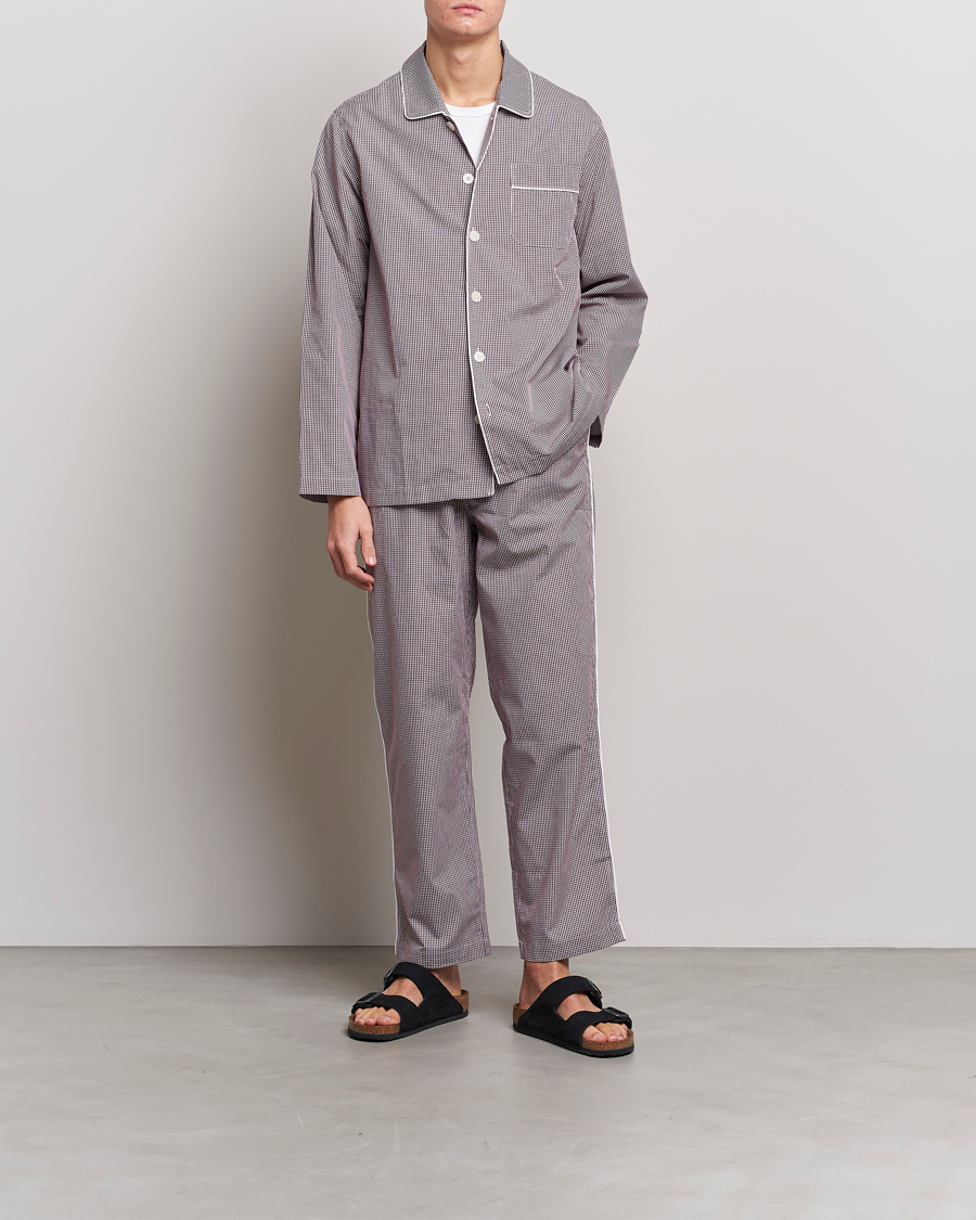 Herren | Schlafanzüge & Bademäntel | Nufferton | Alf Checked Pyjama Set Brown/White