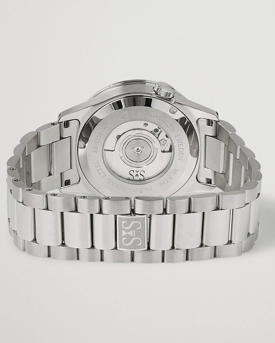 Herren | Sjöö Sandström Royal Steel Worldtimer 36mm Black with Steel | Sjöö Sandström | Royal Steel Worldtimer 36mm Black with Steel