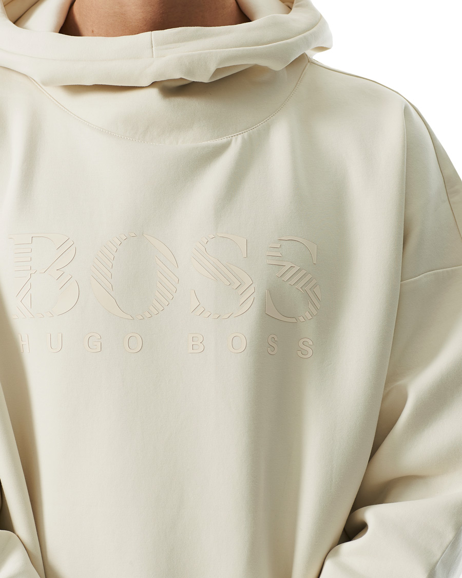 Herren | Pullover | BOSS GREEN | BOSS Athleisure Soody Iconic Logo Hoodie Open White