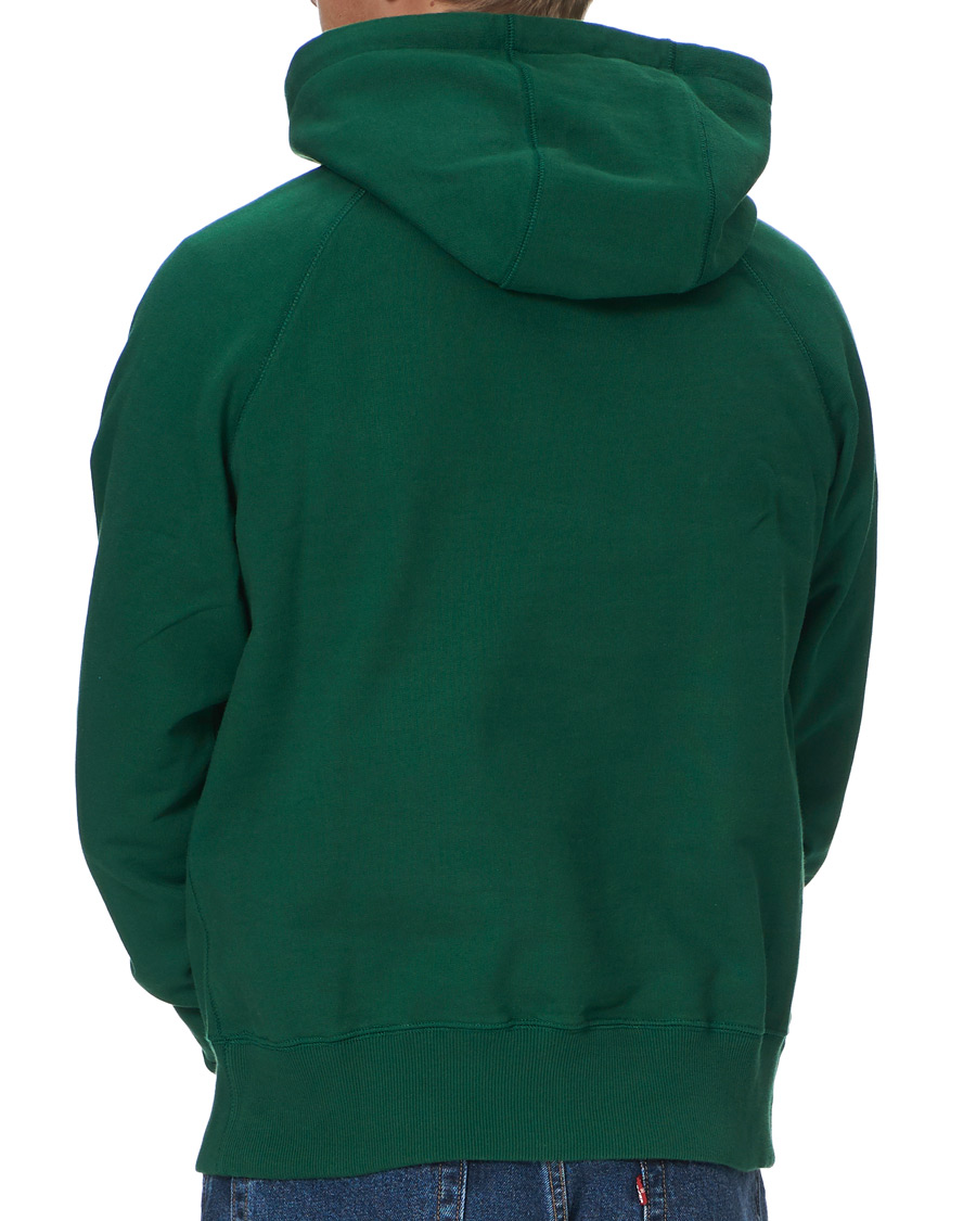 Herren | Pullover | Drake's | Hooded Cotton Sweatshirt Green