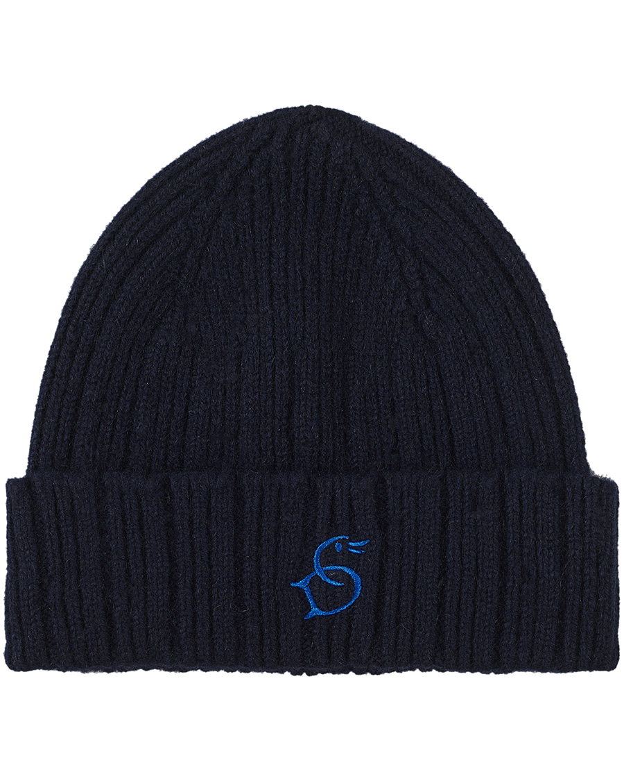 Herren | Drake's Geelongora Beanie Hat Navy | Drake's | Geelongora Beanie Hat Navy