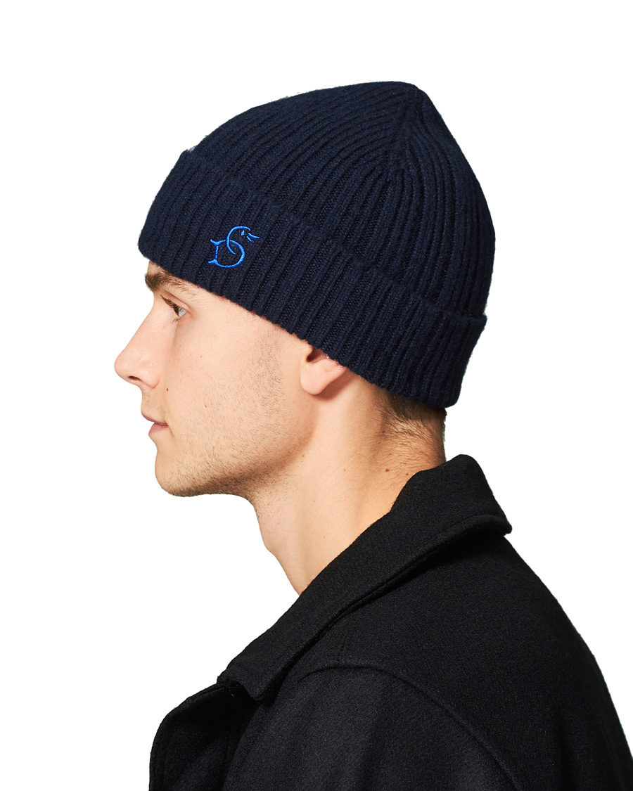 Herren | Drake's Geelongora Beanie Hat Navy | Drake's | Geelongora Beanie Hat Navy