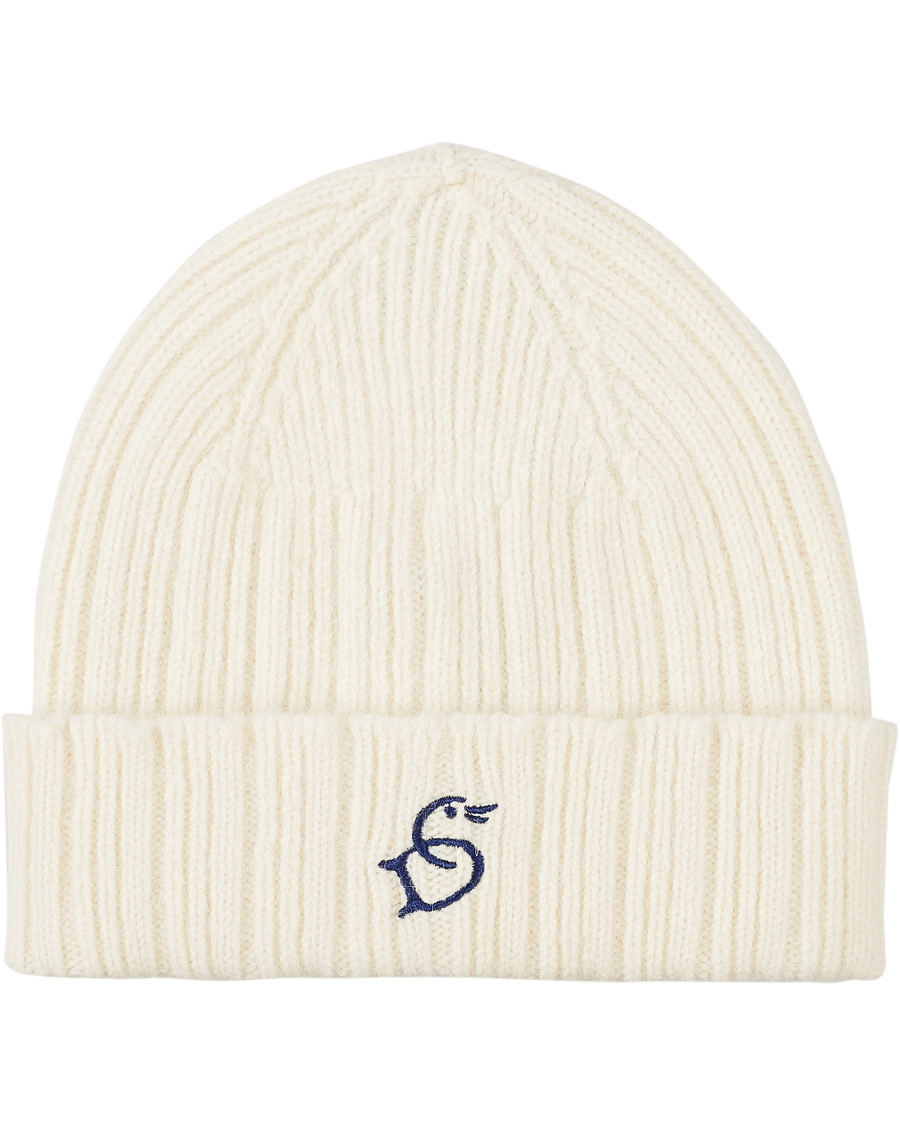 Herren | Drake's Geelongora Beanie Hat Ecru | Drake's | Geelongora Beanie Hat Ecru