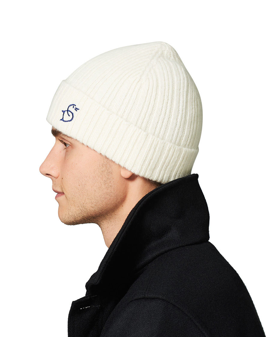Herren | Drake's Geelongora Beanie Hat Ecru | Drake's | Geelongora Beanie Hat Ecru