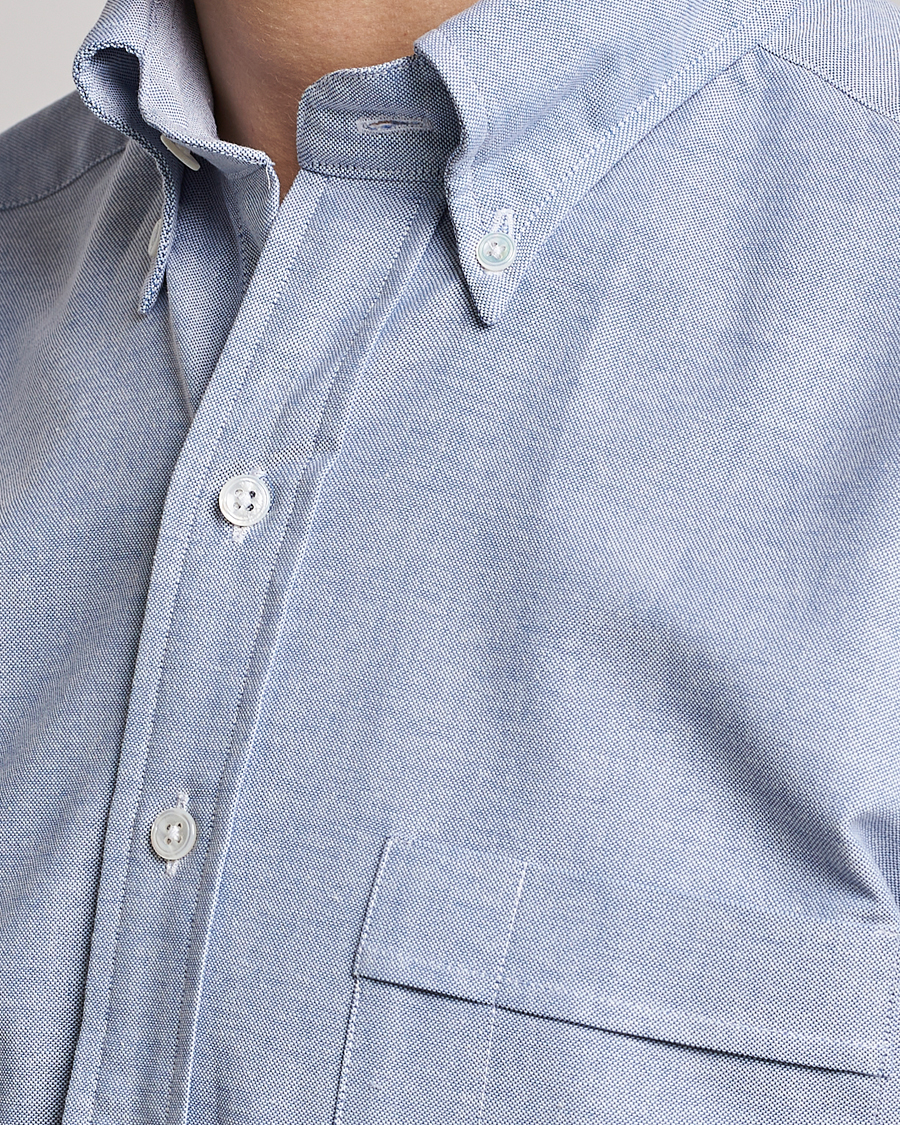 Herren | Hemden | Drake's | Button Down Oxford Shirt Blue