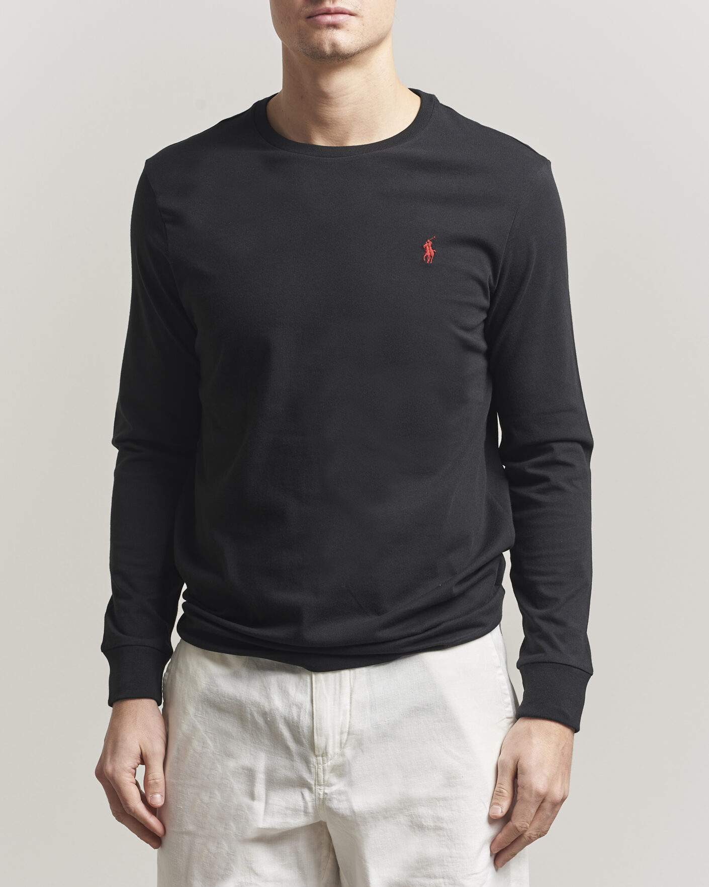 Herren | T-Shirts | Polo Ralph Lauren | Long Sleeve Crew Neck Tee Polo Black