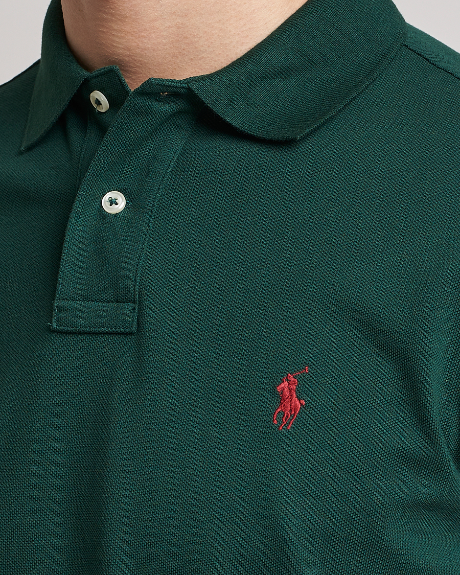 Herren | Poloshirts | Polo Ralph Lauren | Custom Slim Fit Polo College Green