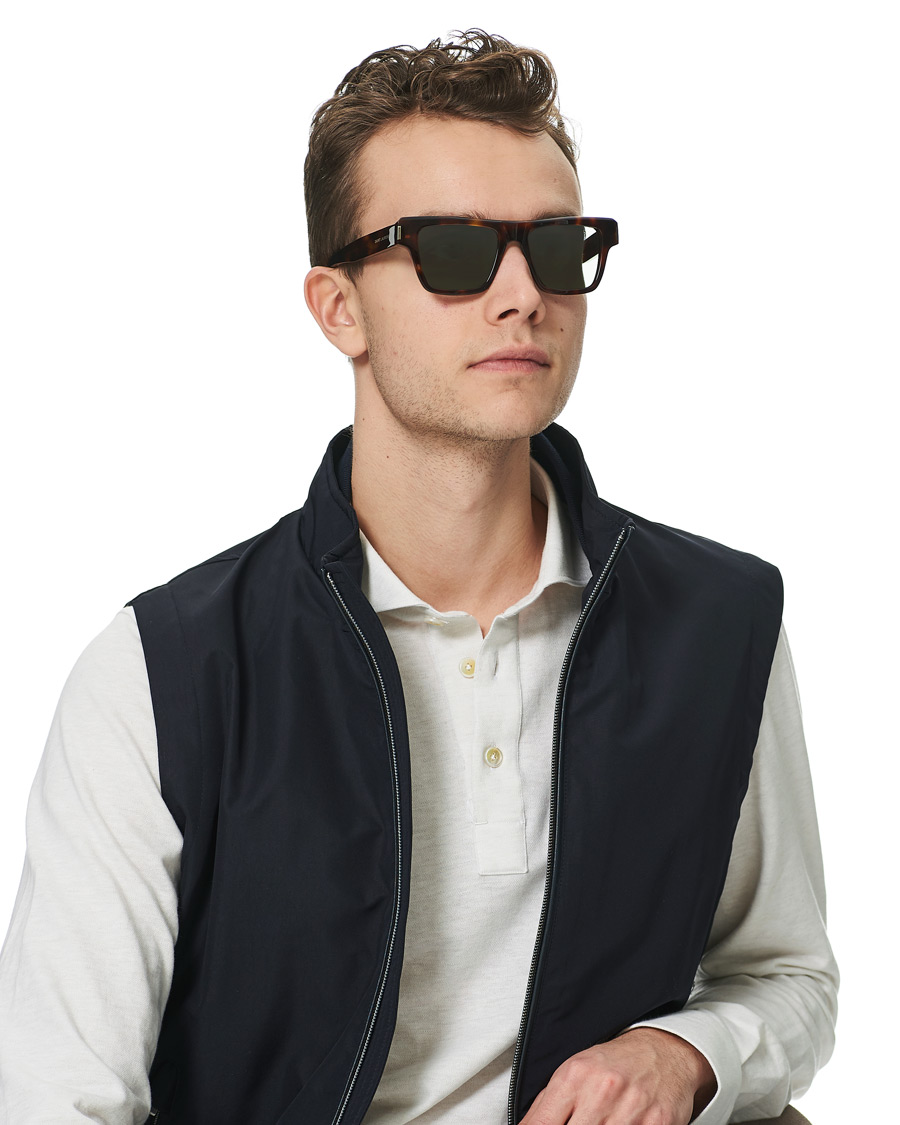 Herren | Saint Laurent SL 469 Sunglasses Havana Green | Saint Laurent | SL 469 Sunglasses Havana Green