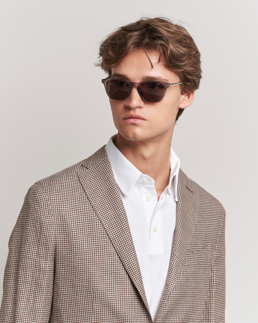 Herren | Brioni BR0092S Titanium Sunglasses Grey Silver | Brioni | BR0092S Titanium Sunglasses Grey Silver