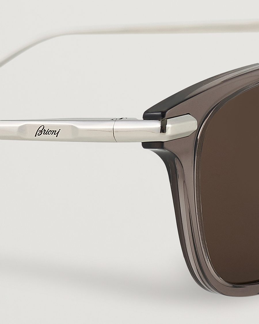 Herren | Brioni BR0092S Titanium Sunglasses Grey Silver | Brioni | BR0092S Titanium Sunglasses Grey Silver