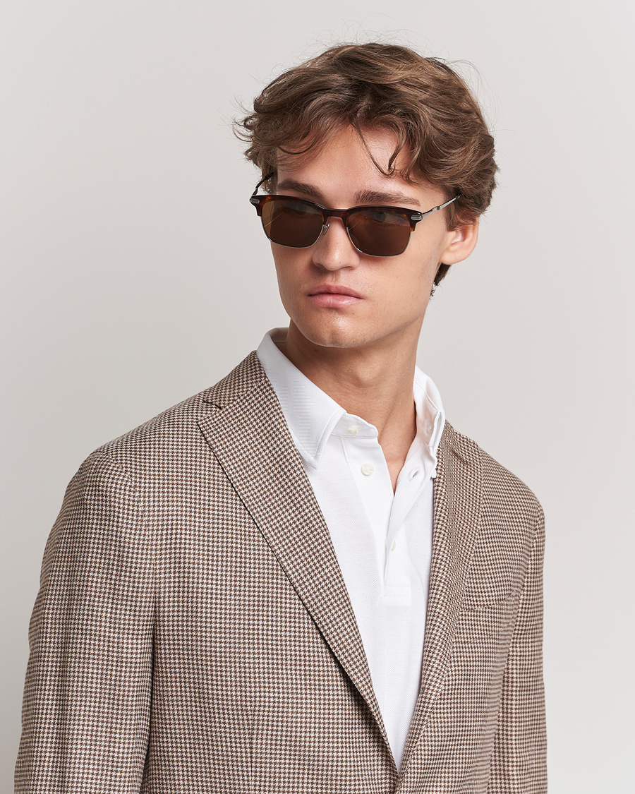 Herren | Brioni BR0093S Sunglasses Havana Brown | Brioni | BR0093S Sunglasses Havana Brown