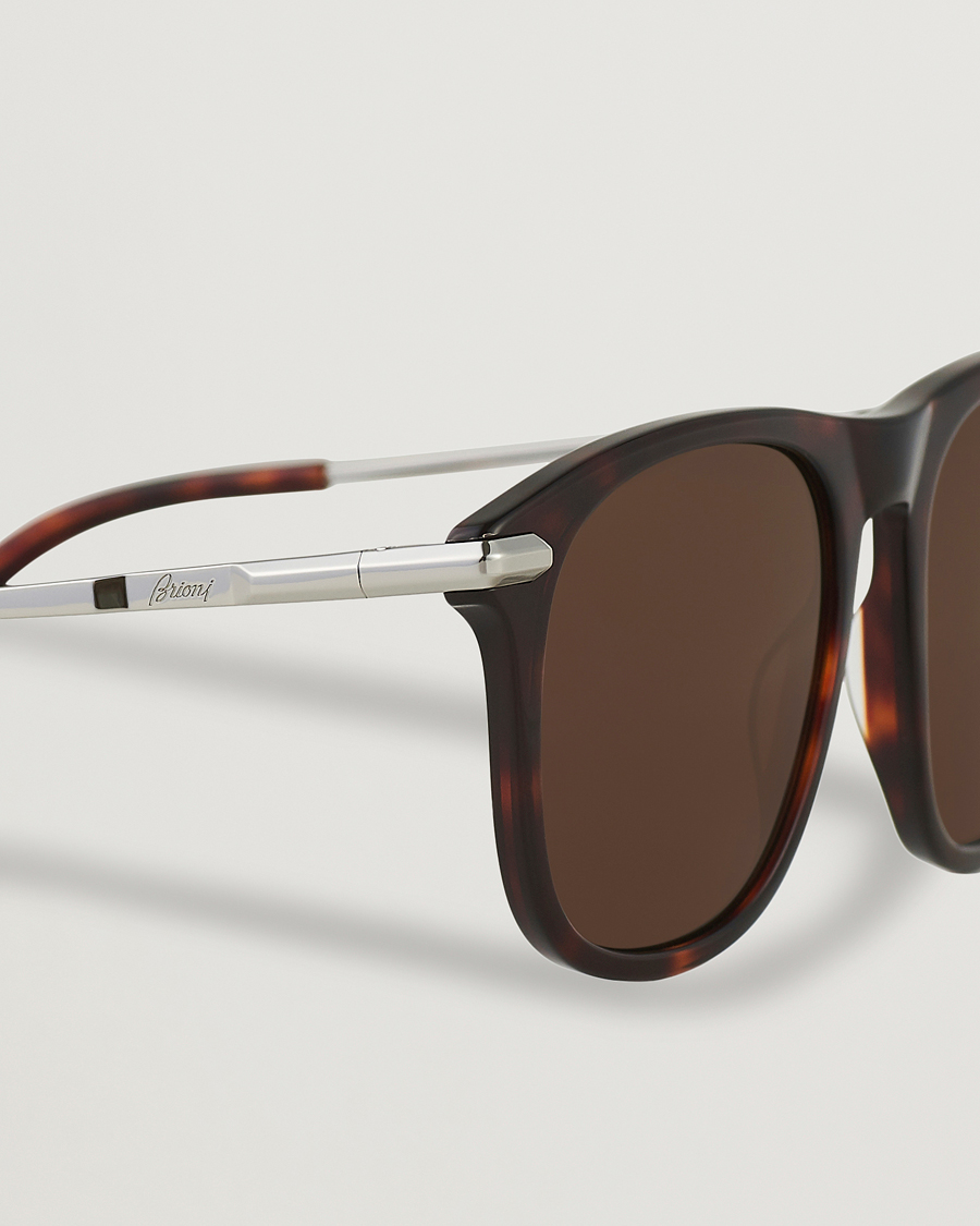 Herren | Brioni BR0094S Sunglasses Havana Brown | Brioni | BR0094S Sunglasses Havana Brown