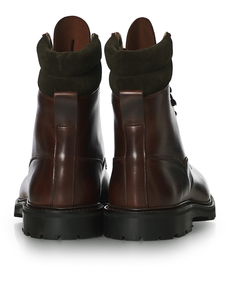 Herren | Crockett & Jones Ross Boot Vibram Sole Dark Brown Waxed Calf | Crockett & Jones | Ross Boot Vibram Sole Dark Brown Waxed Calf