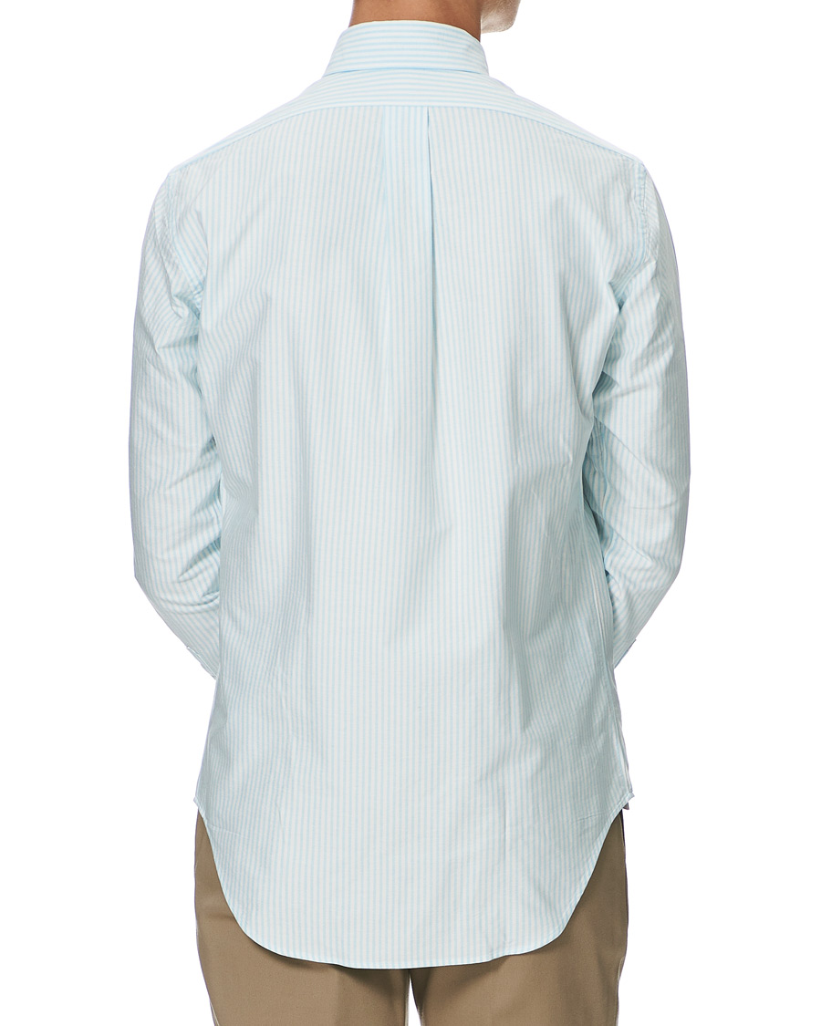 Herren | Hemden | Kamakura Shirts | Slim Fit Oxford BD Sport Shirt Light Blue Stripe