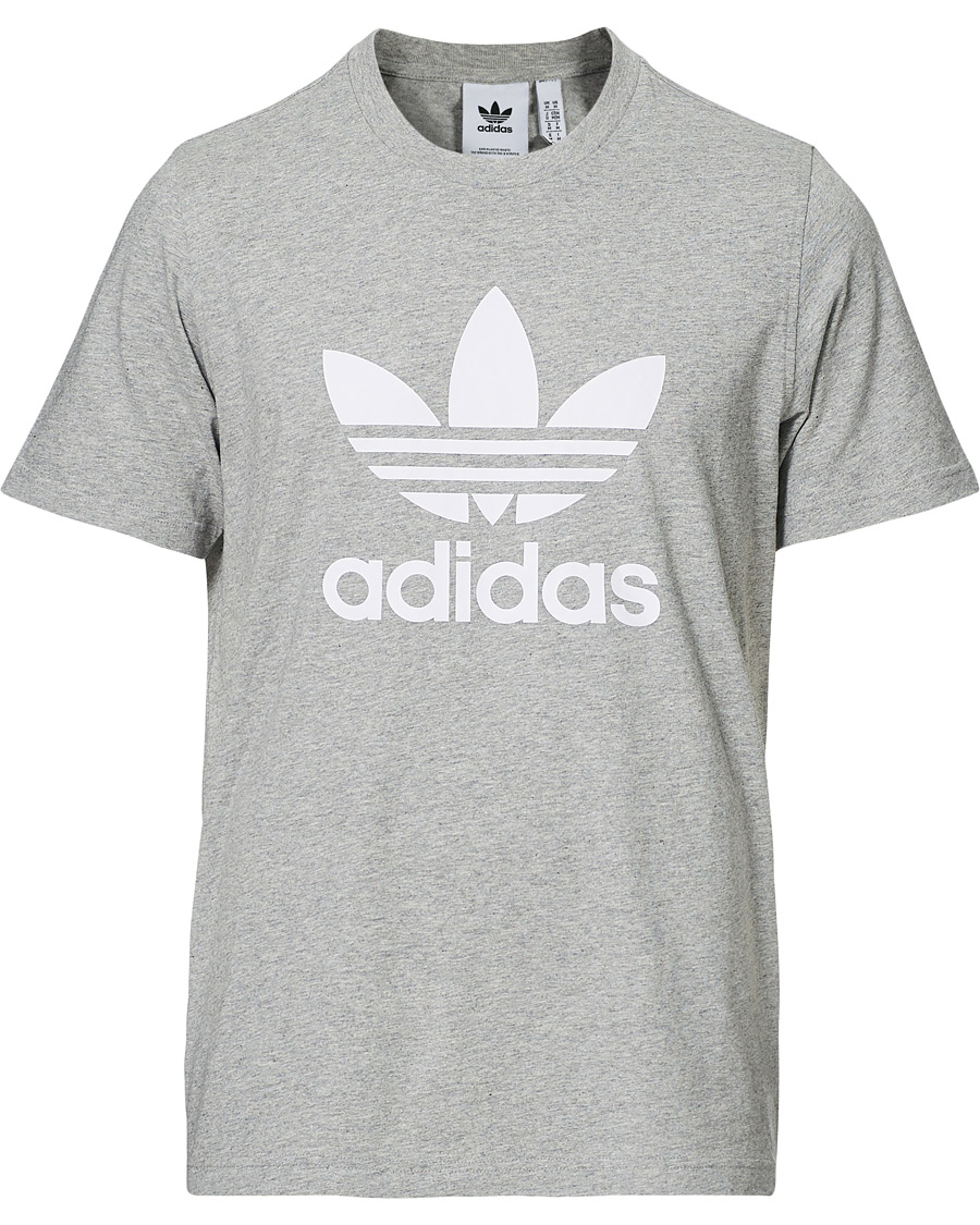 Herren | T-Shirts | adidas Originals | Trefoil Tee Grey Melange