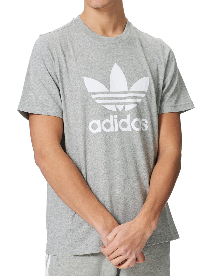 Herren | T-Shirts | adidas Originals | Trefoil Tee Grey Melange