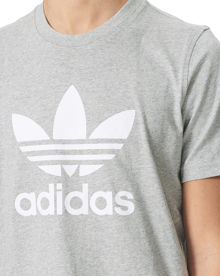 Herren | T-Shirts | adidas Originals | Trefoil Tee Grey Melange