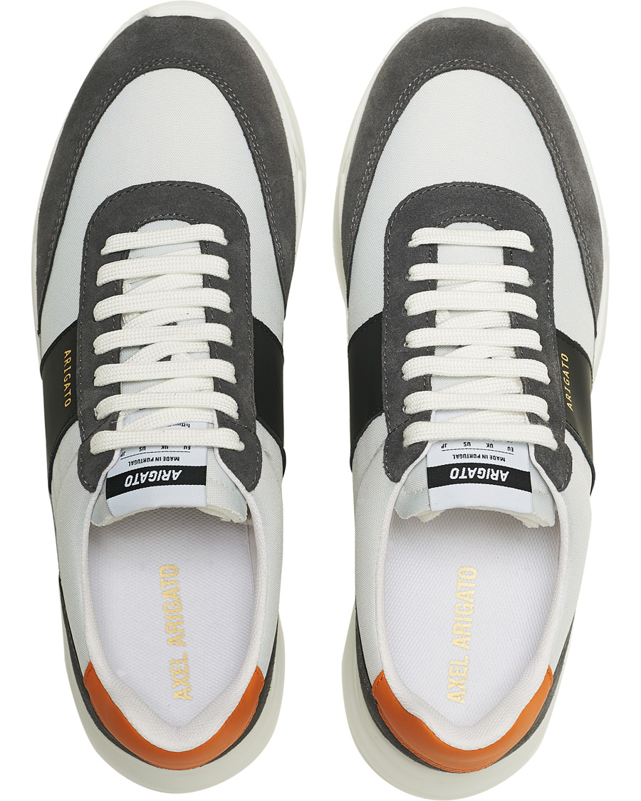 Herren | Axel Arigato Genesis Vintage Runner Sneaker Light Grey/Black/Orange | Axel Arigato | Genesis Vintage Runner Sneaker Light Grey/Black/Orange