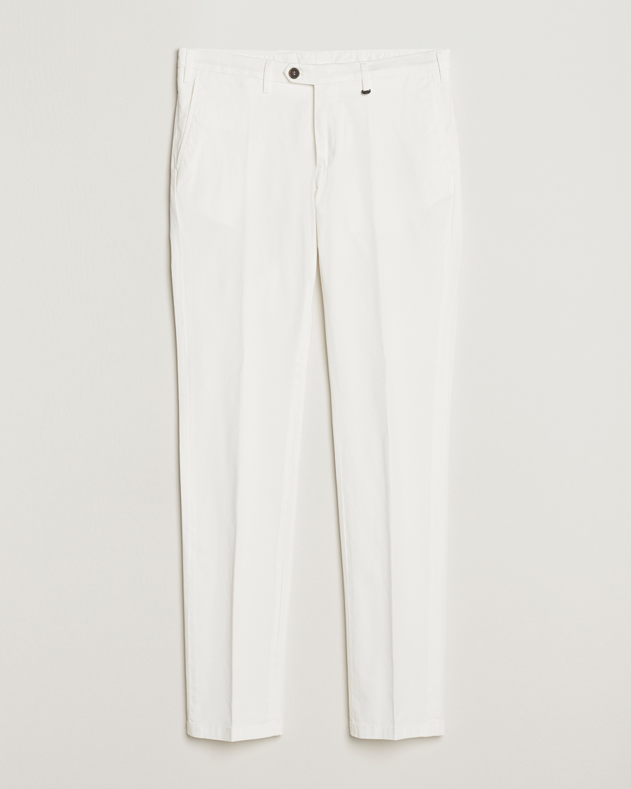 Herren | Hosen | Canali | Cotton Stretch Chinos Optical White