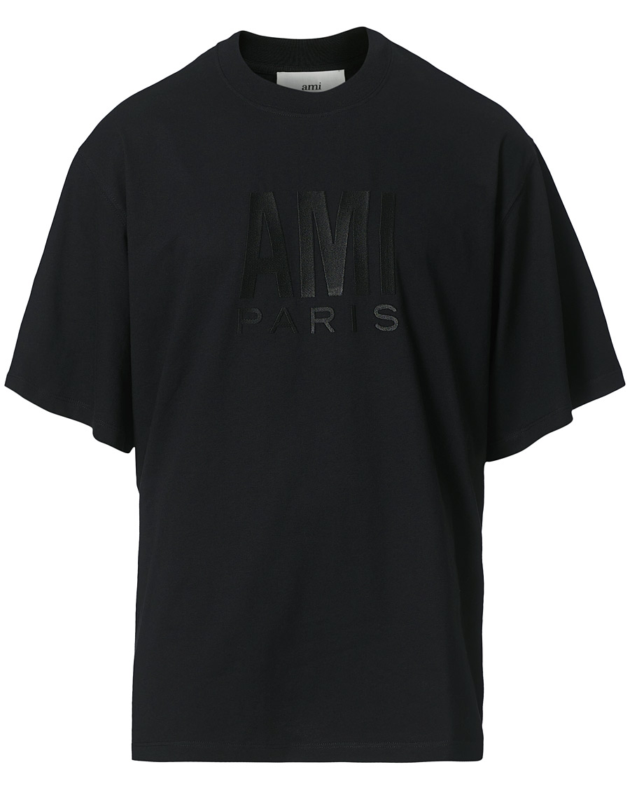 Herren | T-Shirts | AMI | Oversize Logo Tee Black