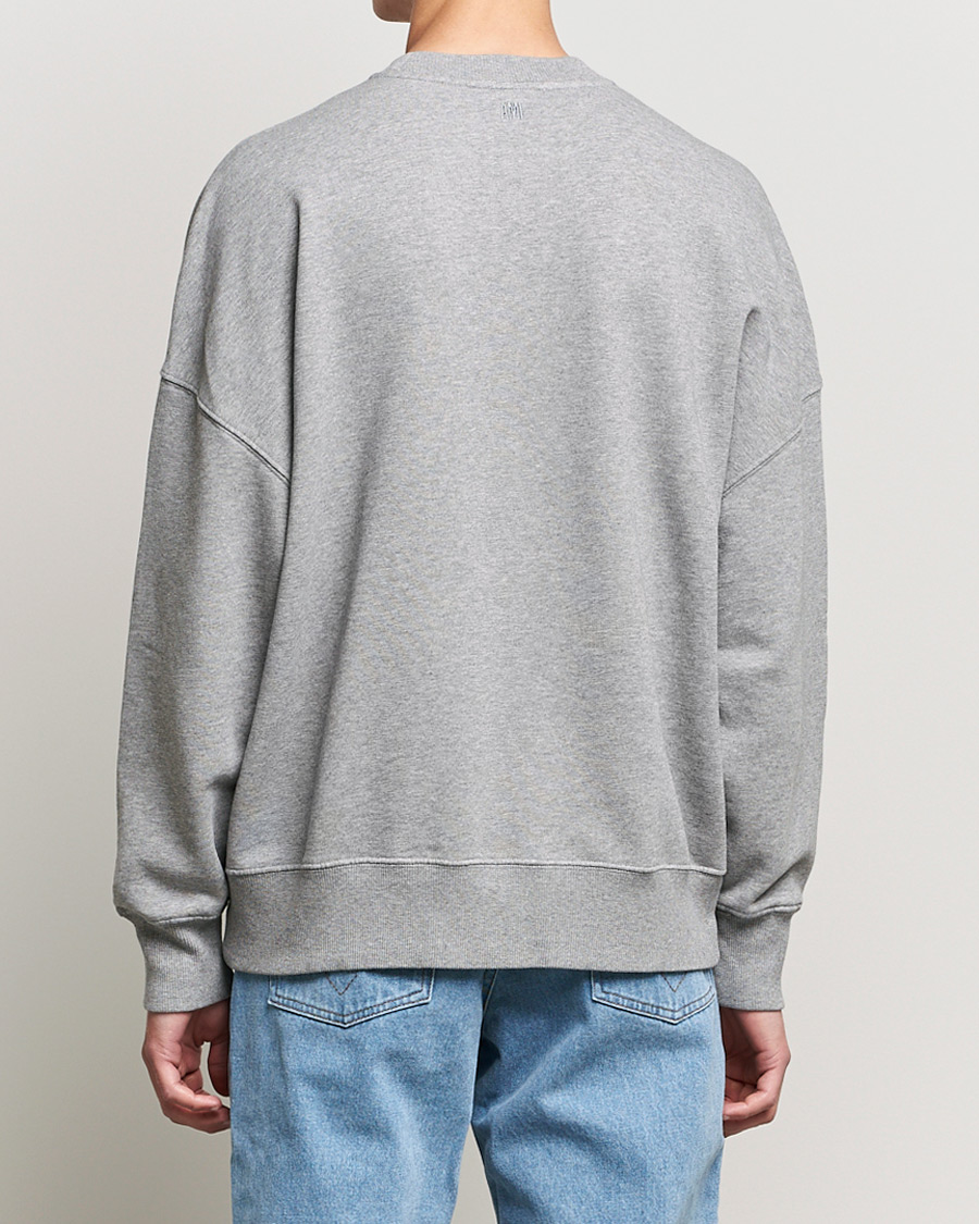 Herren | Pullover | AMI | Oversize Logo Sweatshirt Heather Grey