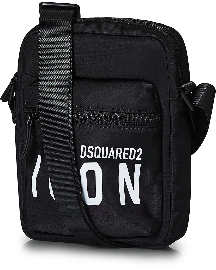 Herren | Dsquared2 Icon Cross Body Bag Black | Dsquared2 | Icon Cross Body Bag Black