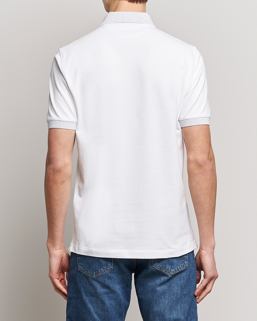 Herren | Poloshirts | Brunello Cucinelli | Short Sleeve Polo Piquet White