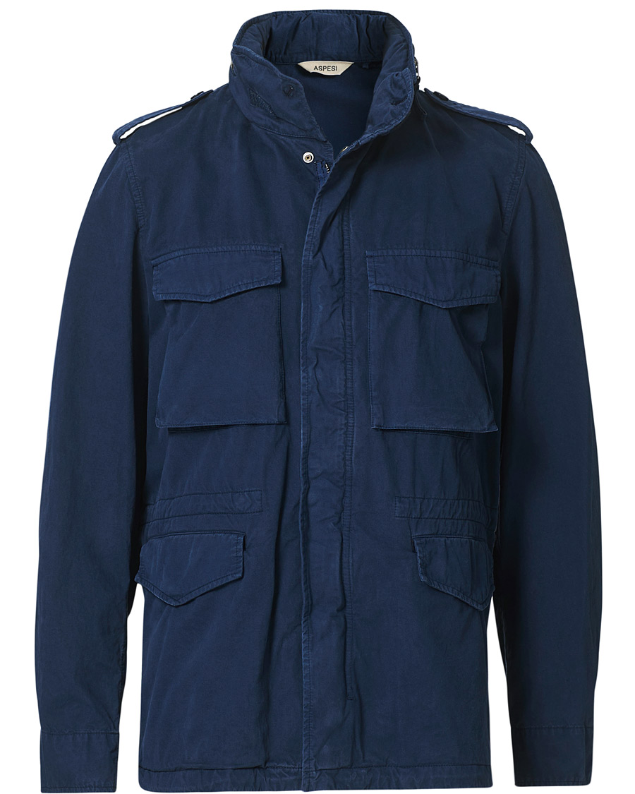 Herren | Jacken | Aspesi | Cotton Field Jacket Navy