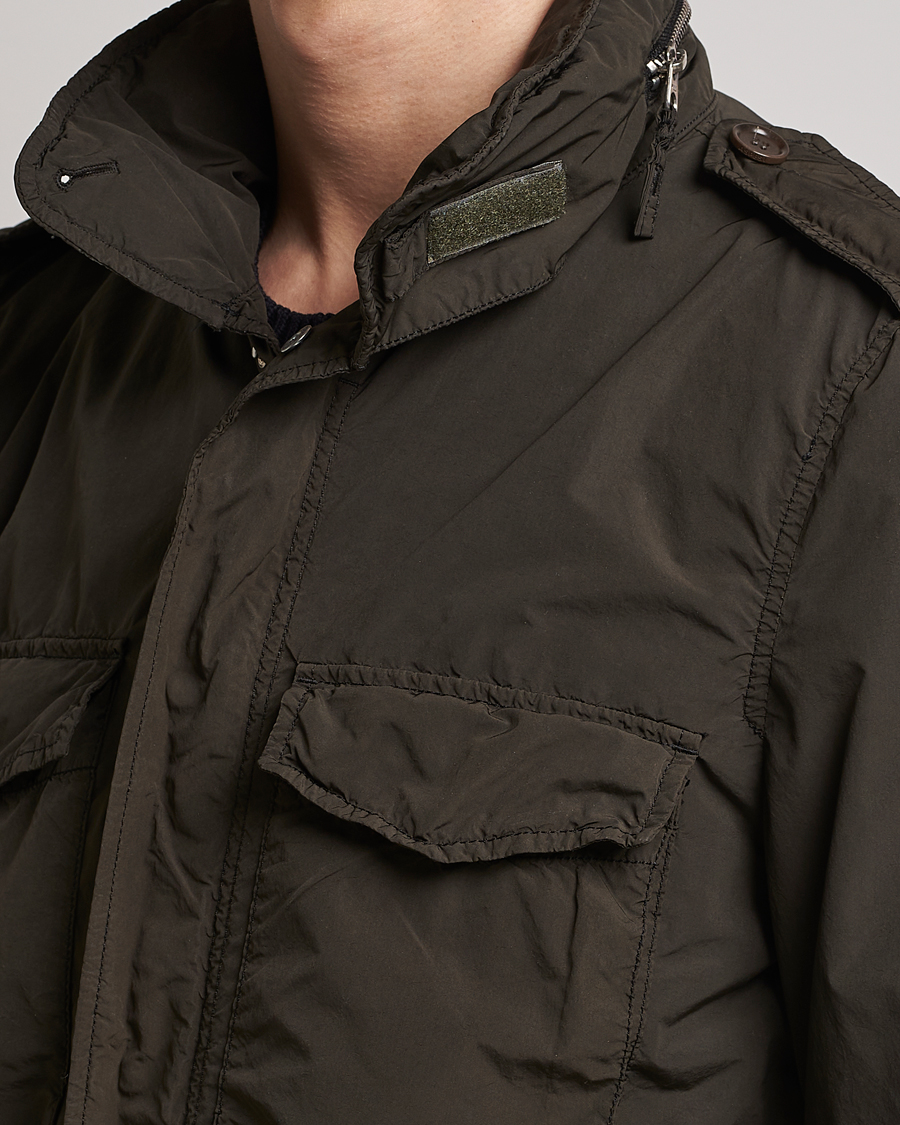 Herren | Jacken | Aspesi | Giubotto Garment Dyed Field Jacket Dark Military