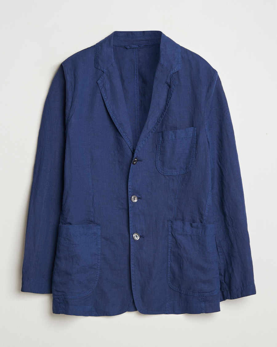Herren | Sakkos | Aspesi | Samuraki Linen Blazer Navy