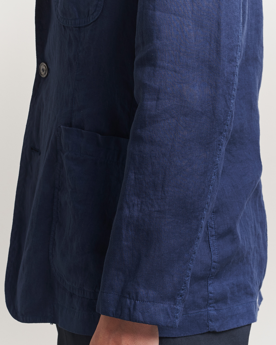 Herren | Sakkos | Aspesi | Samuraki Linen Blazer Navy