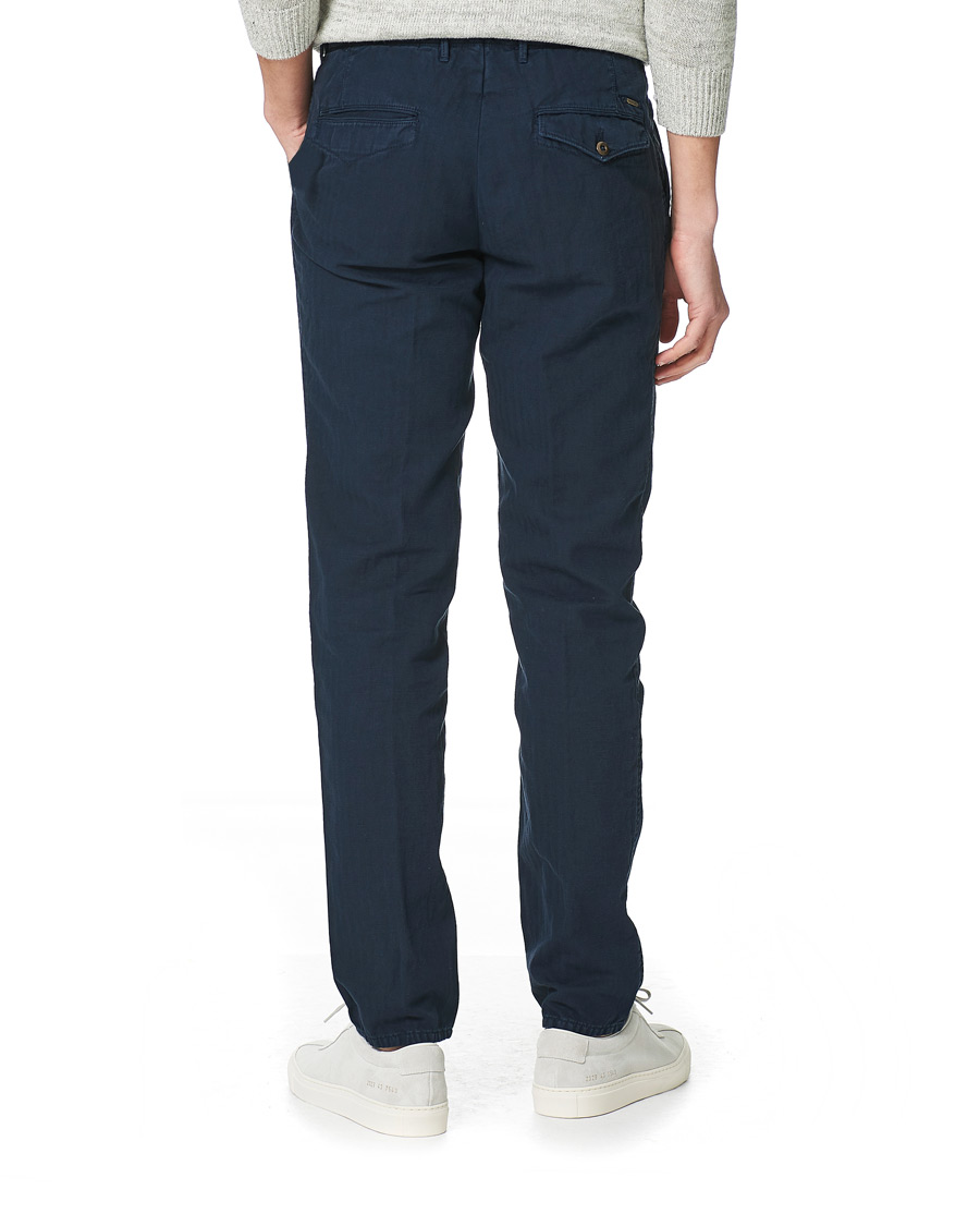 Herren | Hosen | Incotex | Tapered Fit Cotton Trousers Navy