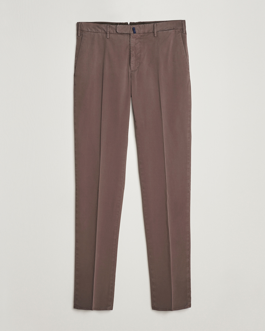 Herren | Hosen | Incotex | Slim Fit Comfort Chinos Dark Brown