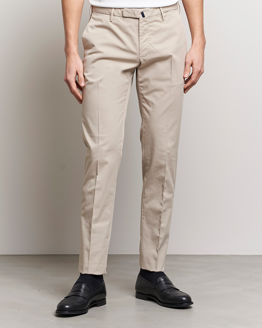 Herren | Hosen | Incotex | Slim Fit Comfort Chinos Light Grey