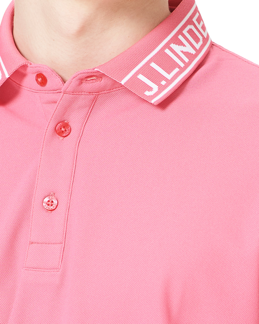 Herren | Poloshirts | J.Lindeberg | Austin Regular Golf Polo Hot Pink