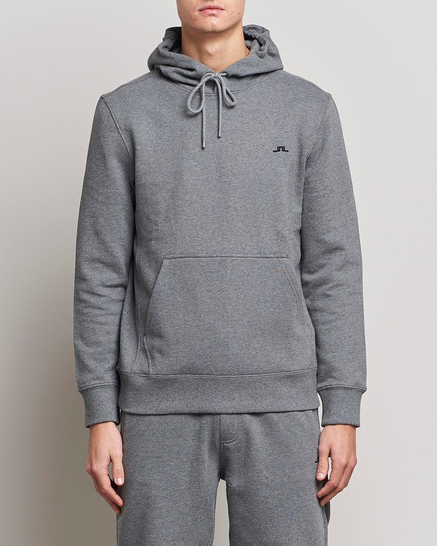 Herren | Pullover | J.Lindeberg | Cal Sweat Hoodie Grey Melange