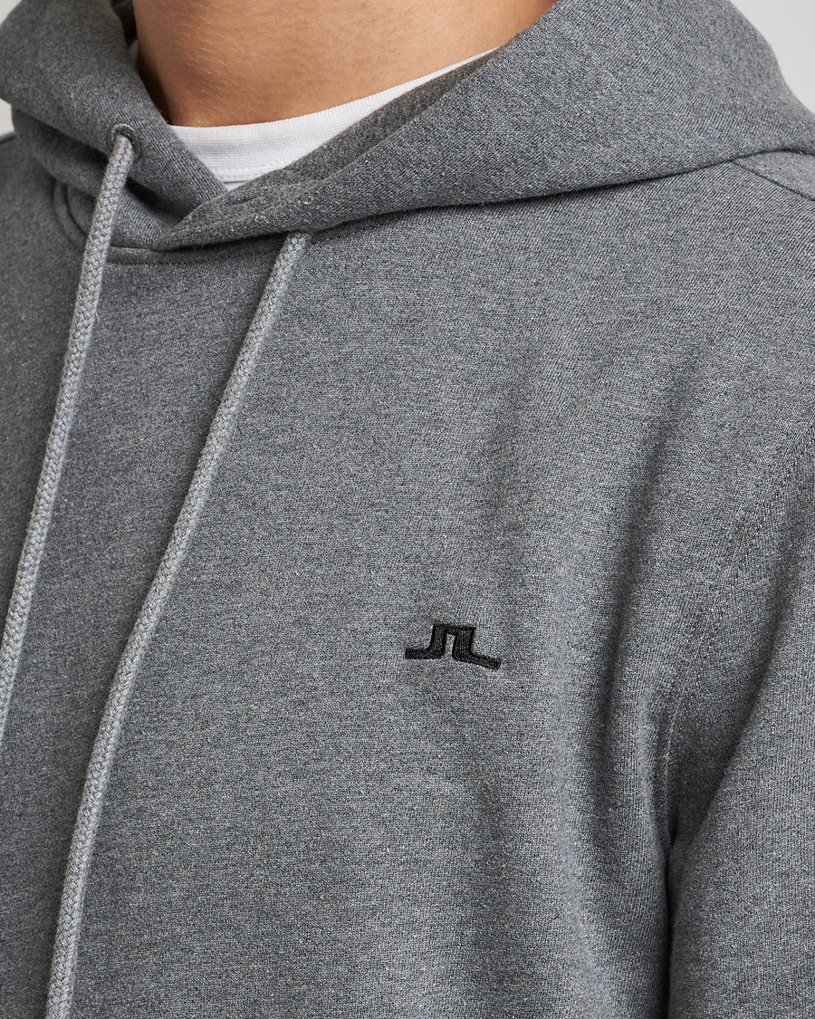Herren | Pullover | J.Lindeberg | Cal Sweat Hoodie Grey Melange