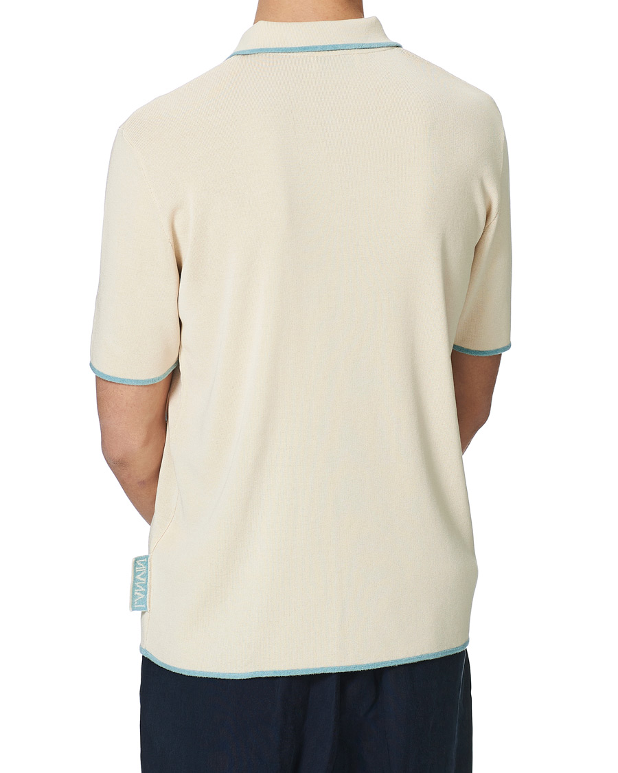 Herren | Poloshirts | Lanvin | Knitted Short Sleeve Polo Ecru