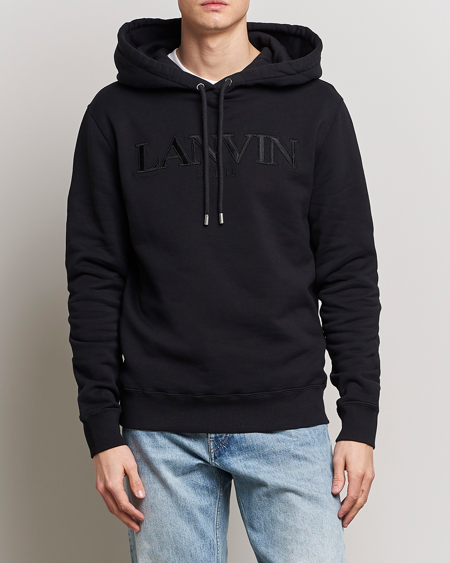 Herren | Pullover | Lanvin | Curb Logo Hoodie Black