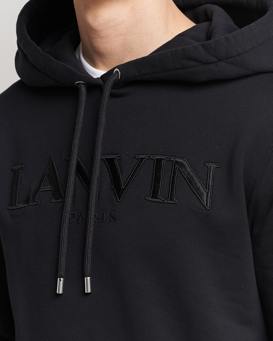 Herren | Pullover | Lanvin | Curb Logo Hoodie Black