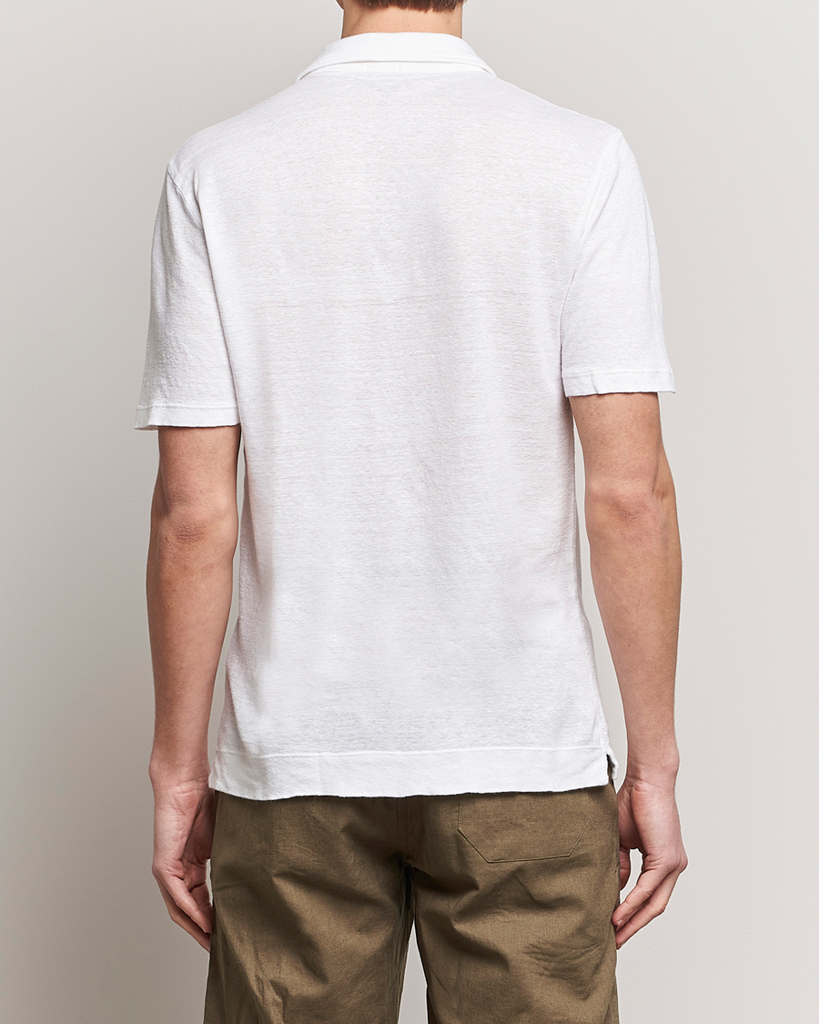 Herren | Poloshirts | Massimo Alba | Wembley Linen Polo White