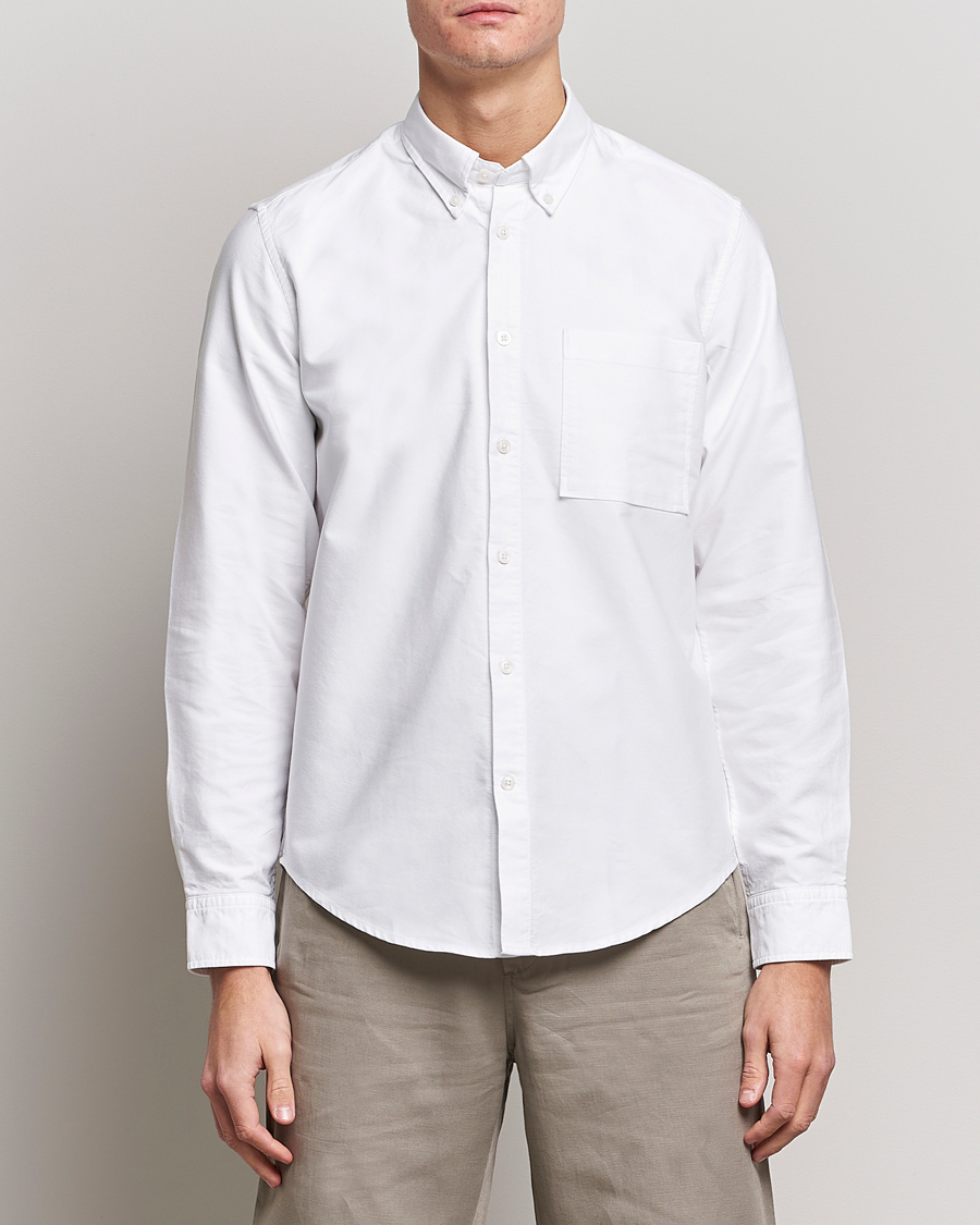 Herren | Hemden | NN07 | Arne Button Down Oxford Shirt White