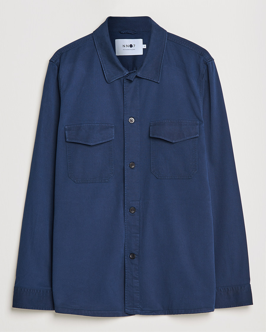 Herren | Hemden | NN07 | Bernard Tencel Overshirt Navy