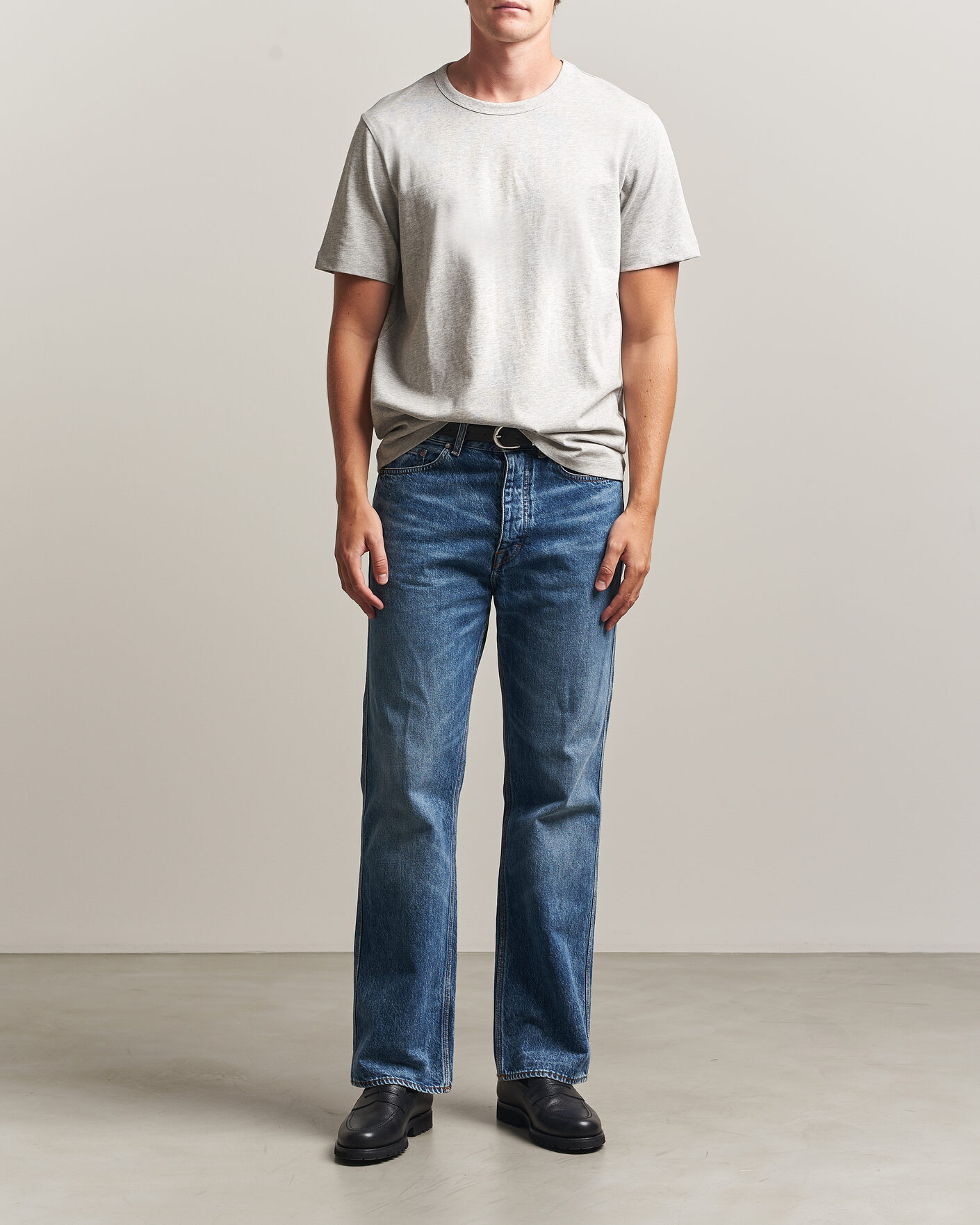 Herren | T-Shirts | A Day's March | Heavyweight T-Shirt Grey Melange