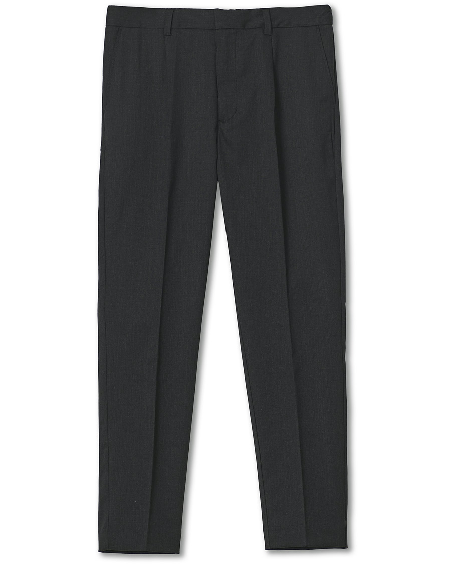 Herren | Hosen | A Day's March | Smart Trousers Wool Twill Charcoal