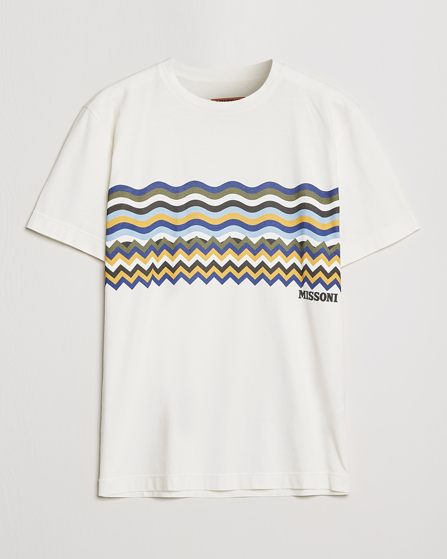 Herren | T-Shirts | Missoni | Zig Zag Onda T-Shirt White